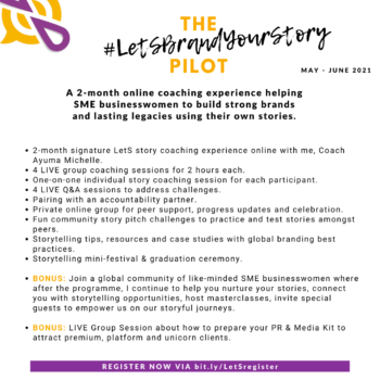 NEW #LetSBrandYourStory Online Coaching Programme Pilot - Image 2